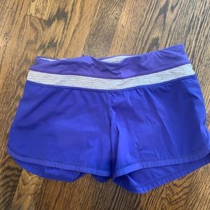 Lululemon purple athletic shorts